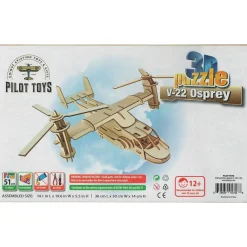 Pilot Toys Premium V-22 Osprey Interactive 3D Puzzle: STEM Aviation Adventure