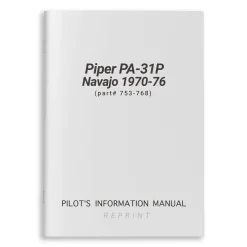 Piper PA-31P Navajo 1970-76 Pilot's Information Manual (part# 753-768)