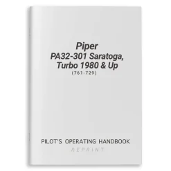 Piper PA32-301 Saratoga, Turbo 1980 & Up POH (761-729)