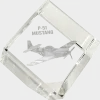 P-51 Mustang 3D Diamond Cube by Etched Memory