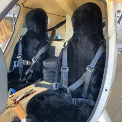 Premium Genuine Sheepskin Aircraft Seat Covers
