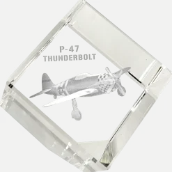 P-47 Thunderbolt 3D Diamond Cube by Etched Memory