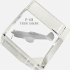 P-40 Tiger Shark 3D Diamond Cube by Etched Memory
