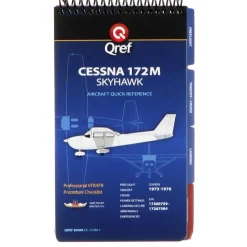 Qref Cessna 172M Skyhawk (1973-76) Pilot Aircraft Procedures Checklist Flip Book