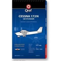 Qref Cessna 172N Skyhawk (1977-80) Pilot Aircraft Procedures Checklist Flip Book