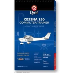 Qref Cessna 150 (1959-77) Pilot Aircraft Procedures Checklist Flip Book
