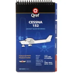 Qref Cessna 152 (1978-86) Pilot Aircraft Procedures Checklist Flip Book