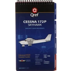 Qref Cessna 172P Skyhawk (1981-86) Pilot Aircraft Procedures Checklist Flip Book