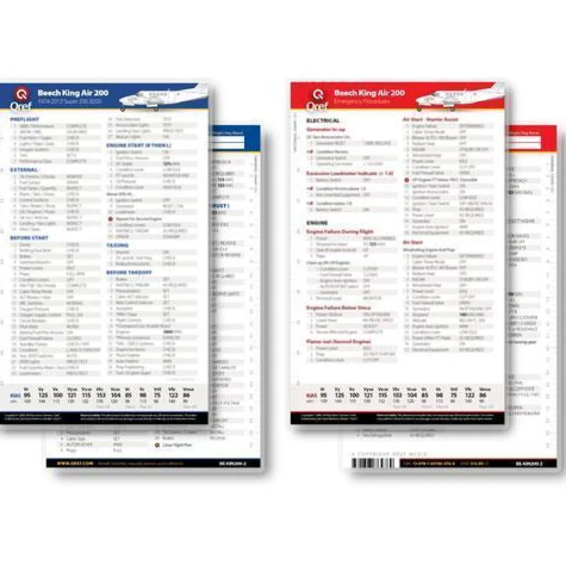 Qref Cessna 182P Skylane (1972-76) Pilot Aircraft Procedures Checklist Card