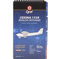 Qref Cessna 172R Skyhawk (1997+) Pilot Aircraft Procedures Checklist Flip Book