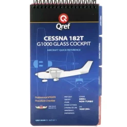 Qref Cessna 182T Glass Cockpit (2004+) Pilot Aircraft Procedures Checklist Flip Book
