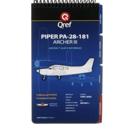 Qref Piper Archer III PA-28-181 (1995-02) Pilot Aircraft Procedures Checklist Flip Book