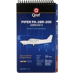 Qref Piper Arrow II PA-28R-200 (1969-76) Pilot Aircraft Procedures Checklist Flip Book