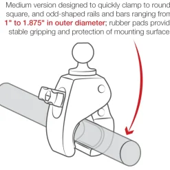 RAM Tough-Claw Medium Clamp Base with Ball RAP-B-404U