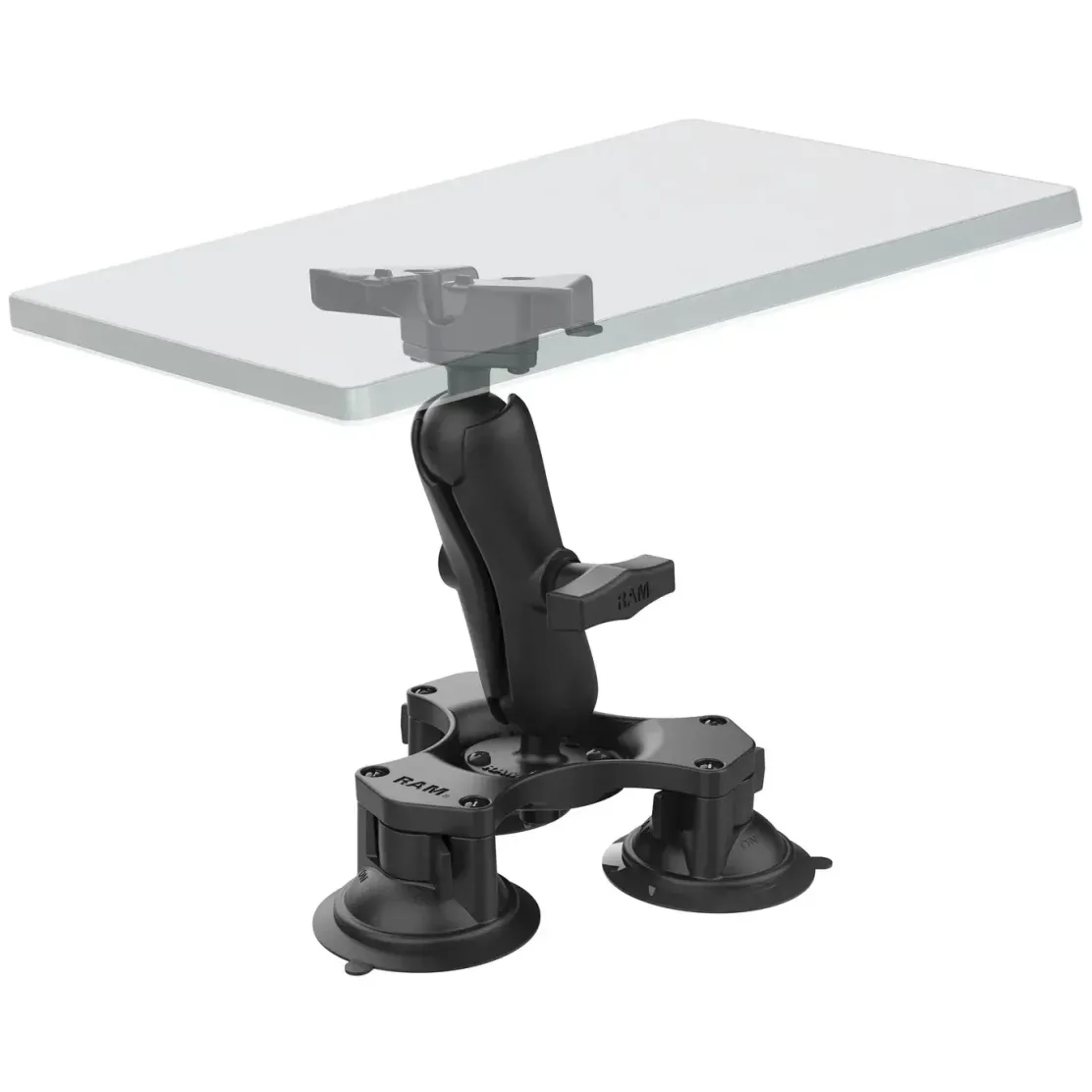 RAM Twist-Lock Triple Suction Mount - Rugged Starlink Mini Mount for General Aviation