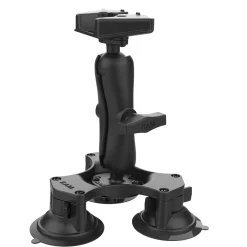 RAM Twist-Lock Triple Suction Mount - Rugged Starlink Mini Mount for General Aviation