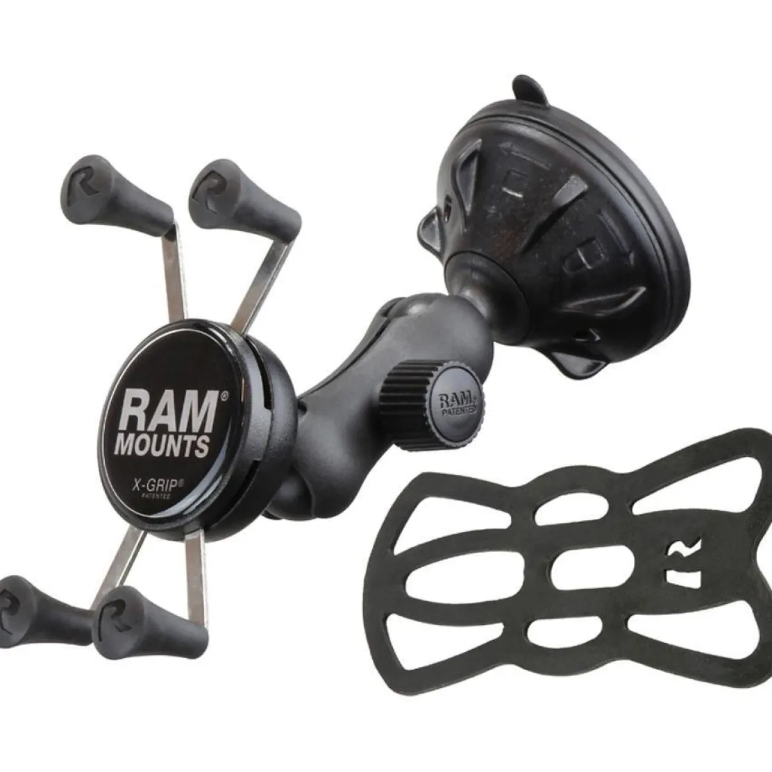 RAM X-Grip Phone Mount with RAM Twist-Lock Low Profile Suction Base RAP-B-166-2-UN7U