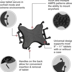 RAM X-Grip Universal Holder for 9