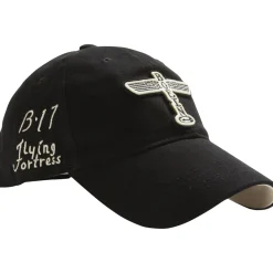 Red Canoe B-17 Flying Fortress Ball Cap Black