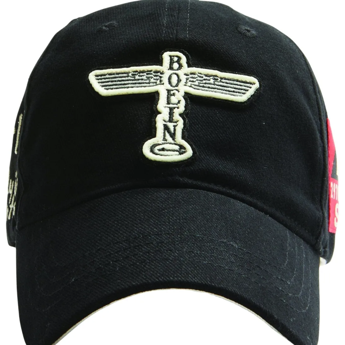 Red Canoe B-17 Flying Fortress Ball Cap Black