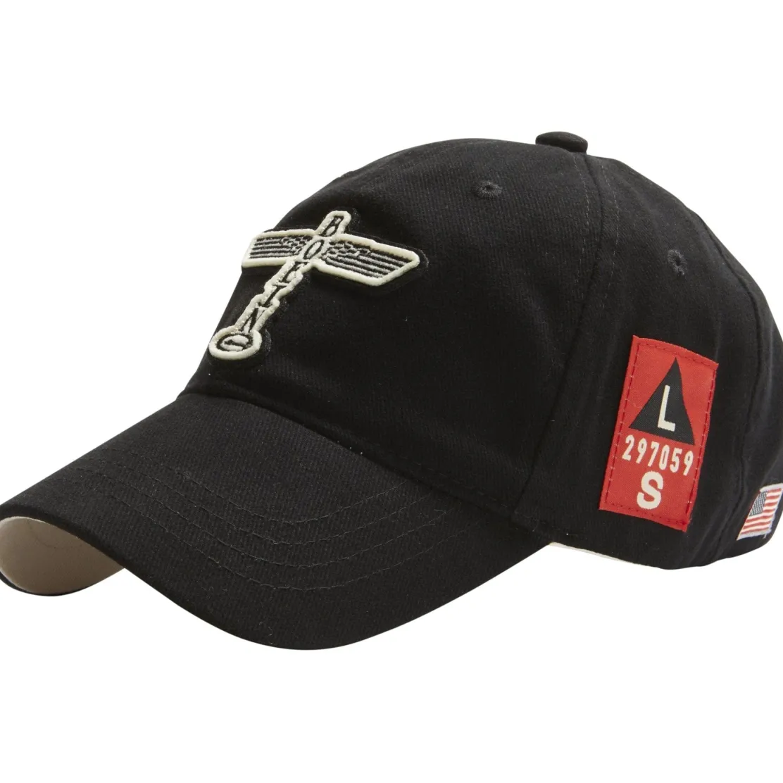 Red Canoe B-17 Flying Fortress Ball Cap Black