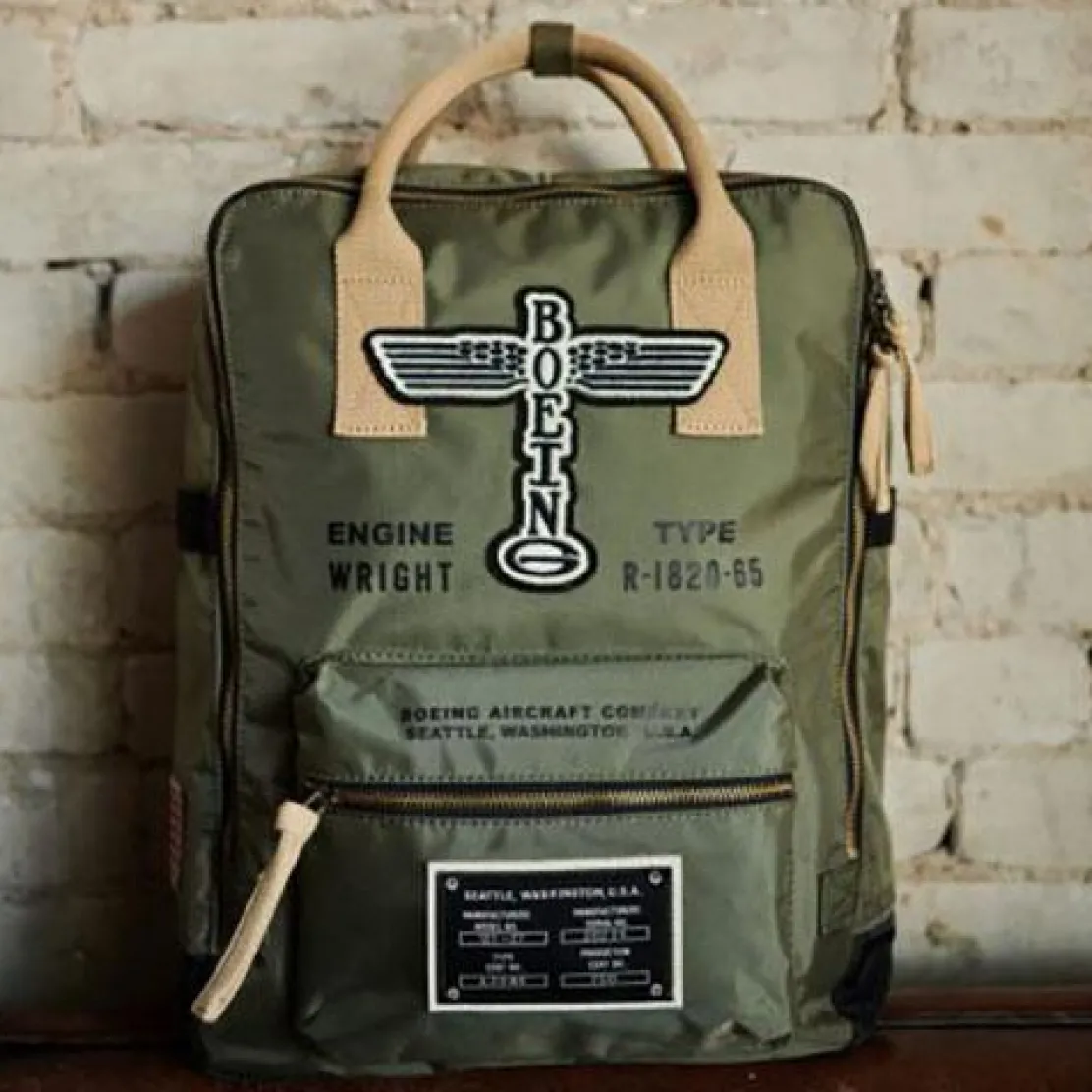 Red Canoe Boeing Vintage Totem Backpack