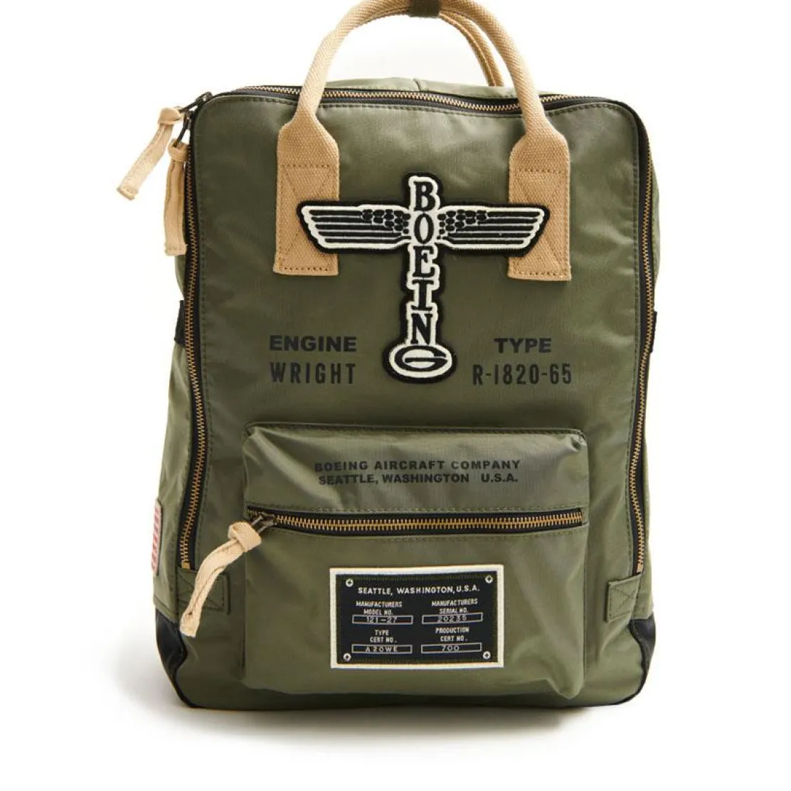 Red Canoe Boeing Vintage Totem Backpack