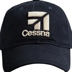 Red Canoe Cessna 3D Logo Ball Cap Navy
