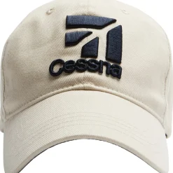 Red Canoe Cessna 3D Logo Ball Cap Stone