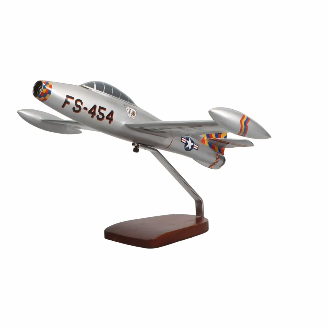 Republic F-84G Thunderjet Large Mahogany Model