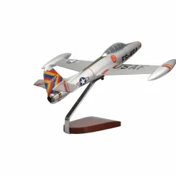 Republic F-84G Thunderjet Large Mahogany Model