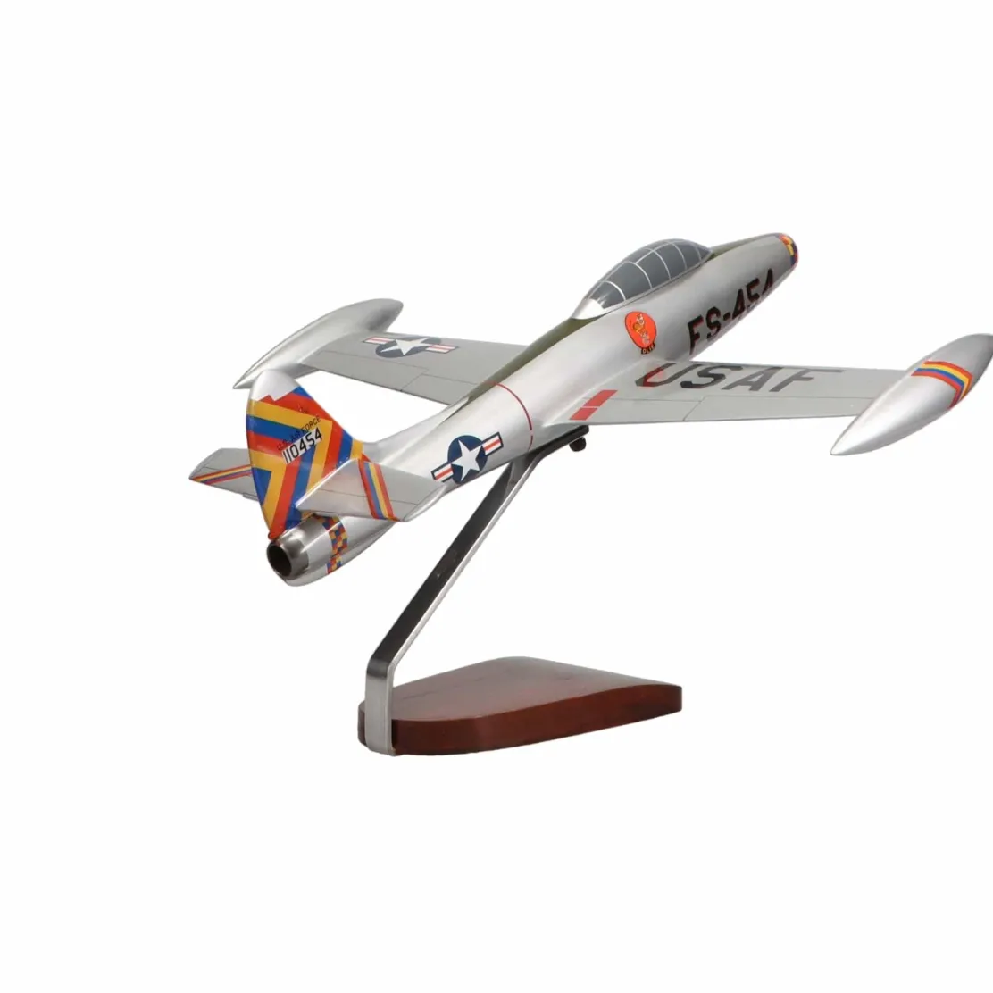 Republic F-84G Thunderjet Large Mahogany Model