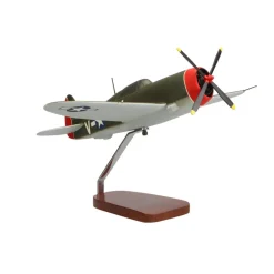 Republic P-47 Thunderbolt (Little Chief) Large Mahogany Model
