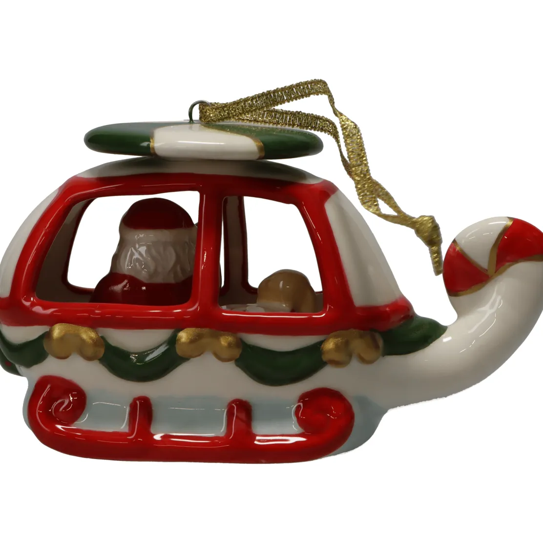 Santa Chopper Ornament