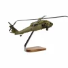 Sikorsky Armed Black Hawk Clear Canopy Large Mahogany Model