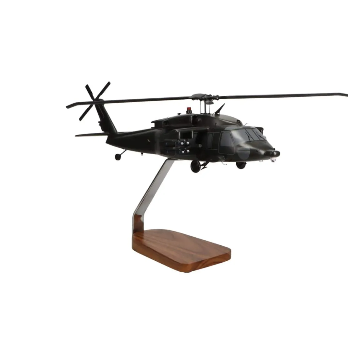 Sikorsky Armed UH-60 Black Hawk Large Mahogany Helicopter Model