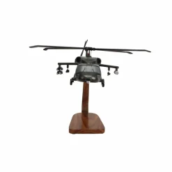 Sikorsky Armed UH-60 Black Hawk Large Mahogany Helicopter Model