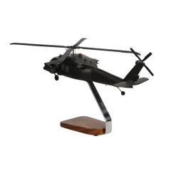 Sikorsky Armed UH-60 Black Hawk Large Mahogany Helicopter Model