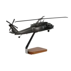 Sikorsky Armed UH-60 Black Hawk Large Mahogany Helicopter Model