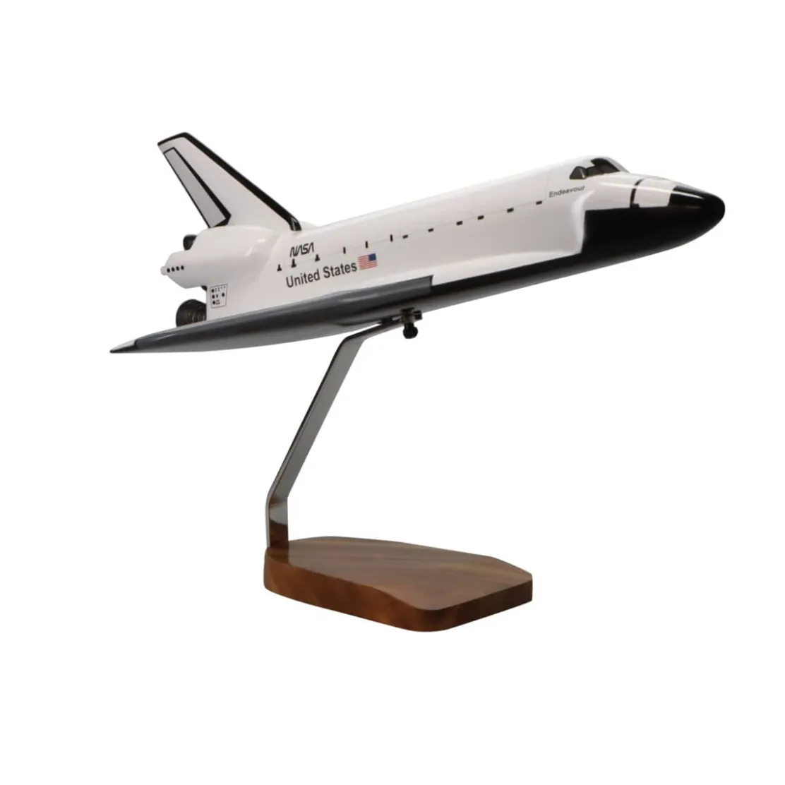 Space Shuttle Endeavour Orbiter OV-105 Large Mahogany Model