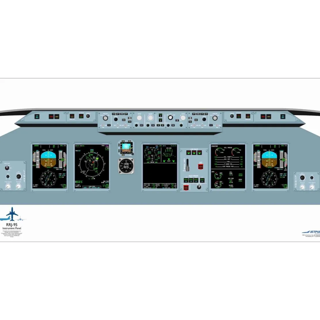 Sukhoi 18" x 36" Cockpit Posters for Pilot Training