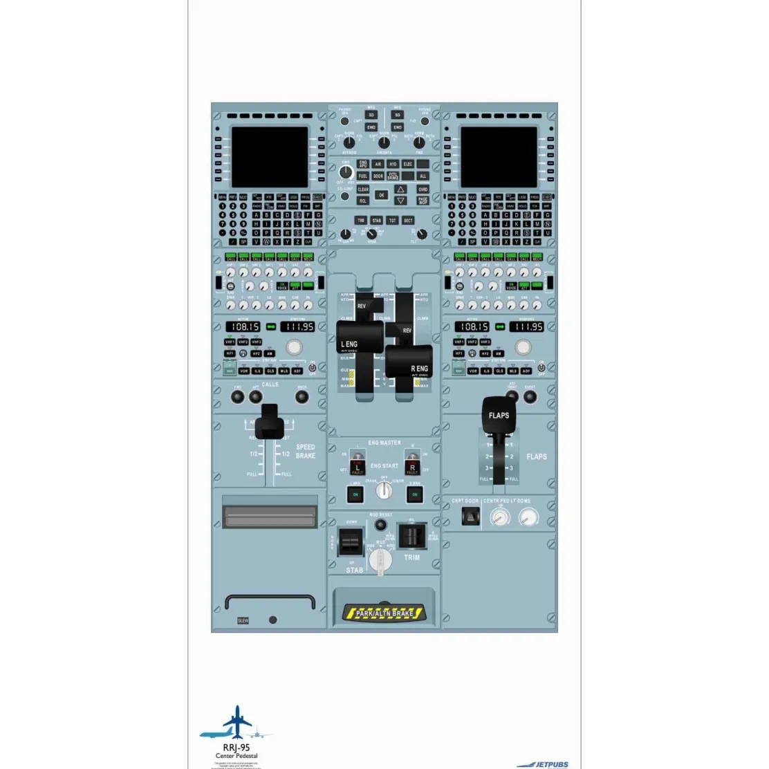 Sukhoi 18" x 36" Cockpit Posters for Pilot Training