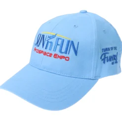 SUN 'n FUN Baby Blue Unstructured Cap w/Turn Up The Fun for 51 Color Embroidery