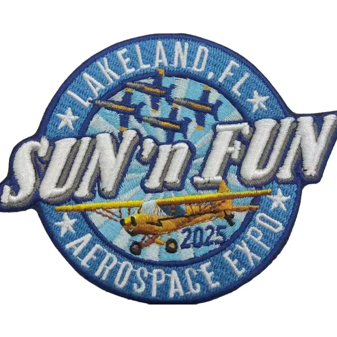 SUN 'n FUN 2025 Embroidered Patch (Iron On Application)