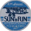 SUN 'n FUN Patch 2017 Embroidered Patch (Iron On Application)