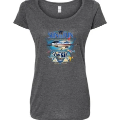 SUN 'n FUN Poster 2025 Women's Scoop T-Shirt