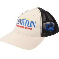 SUN 'n FUN Stone/Black Low Profile Structured Cap w/Turn Up The Fun for 51 Color Embroidery