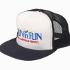 SUN 'n FUN Stone Mesh Back Snap Back Structured Ball Cap