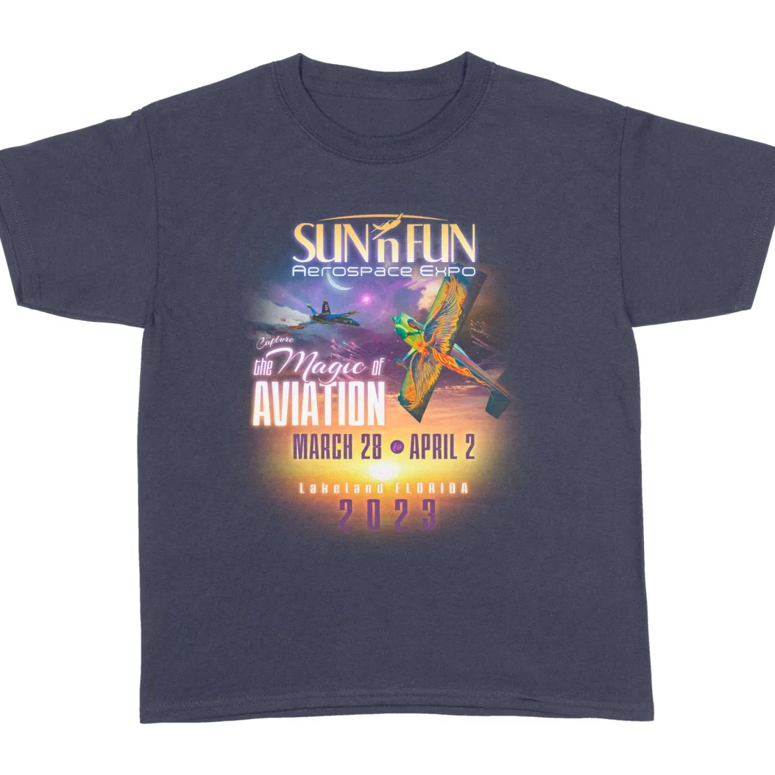 SUN 'n FUN The Magic of Aviation 2023 Youth T-Shirt