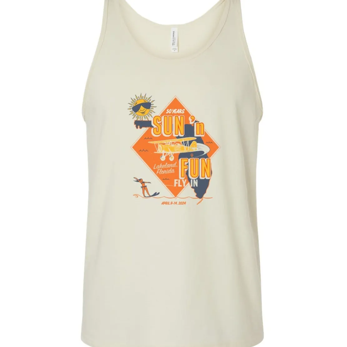 SUN 'n FUN Vintage Logo 2024 Unisex Tanktop